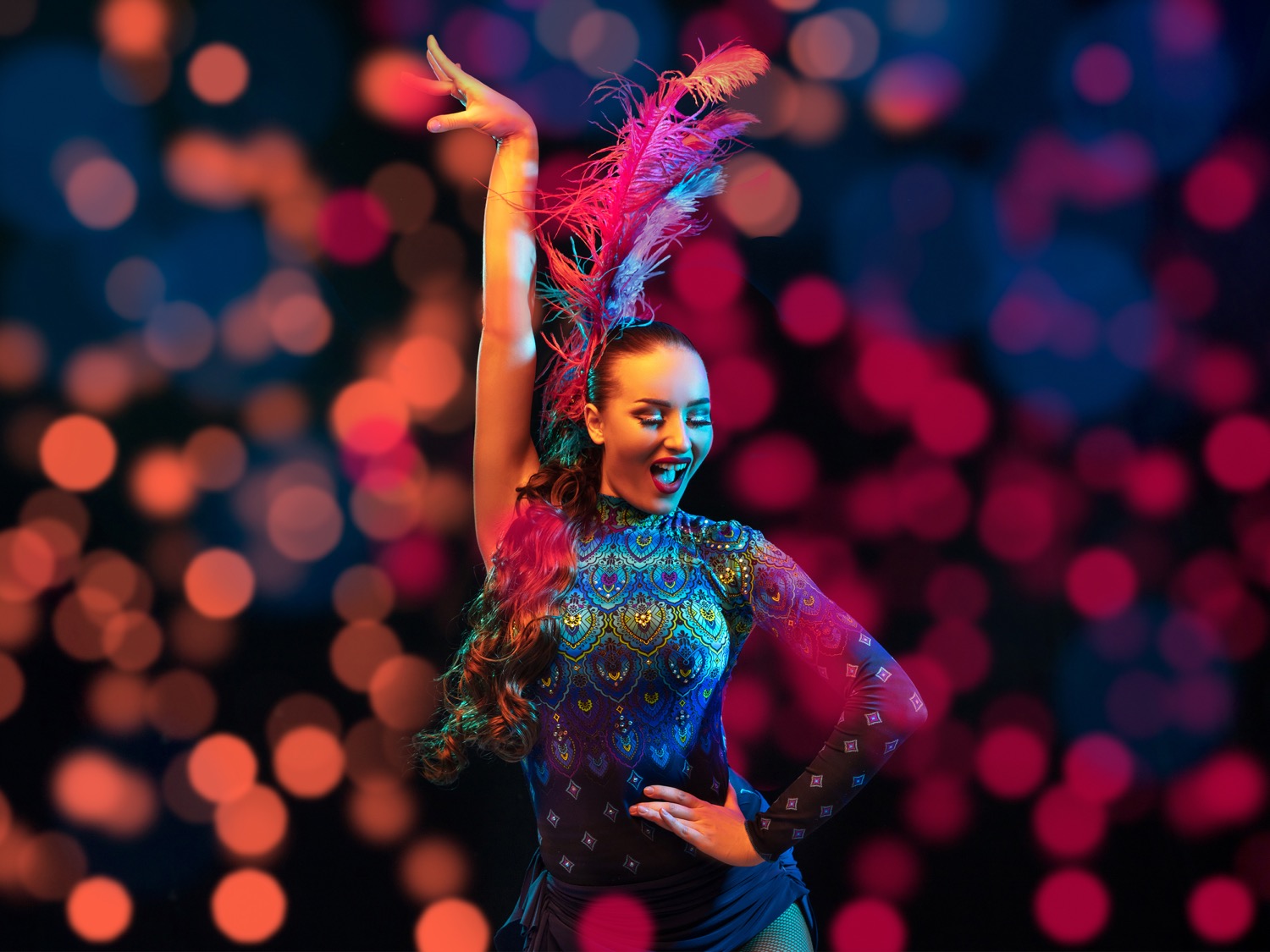 Chica en el carnaval de Tenerife