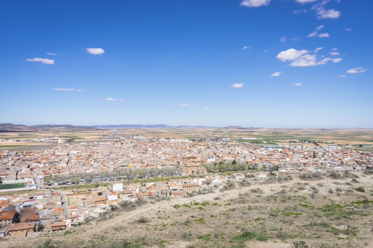 Vista de Consuegra desde el Castillo