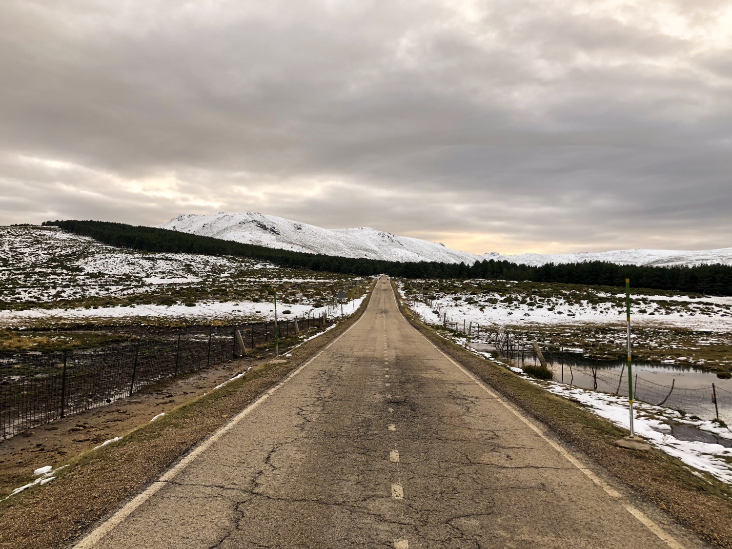 Carretera para ir a Navacerrada