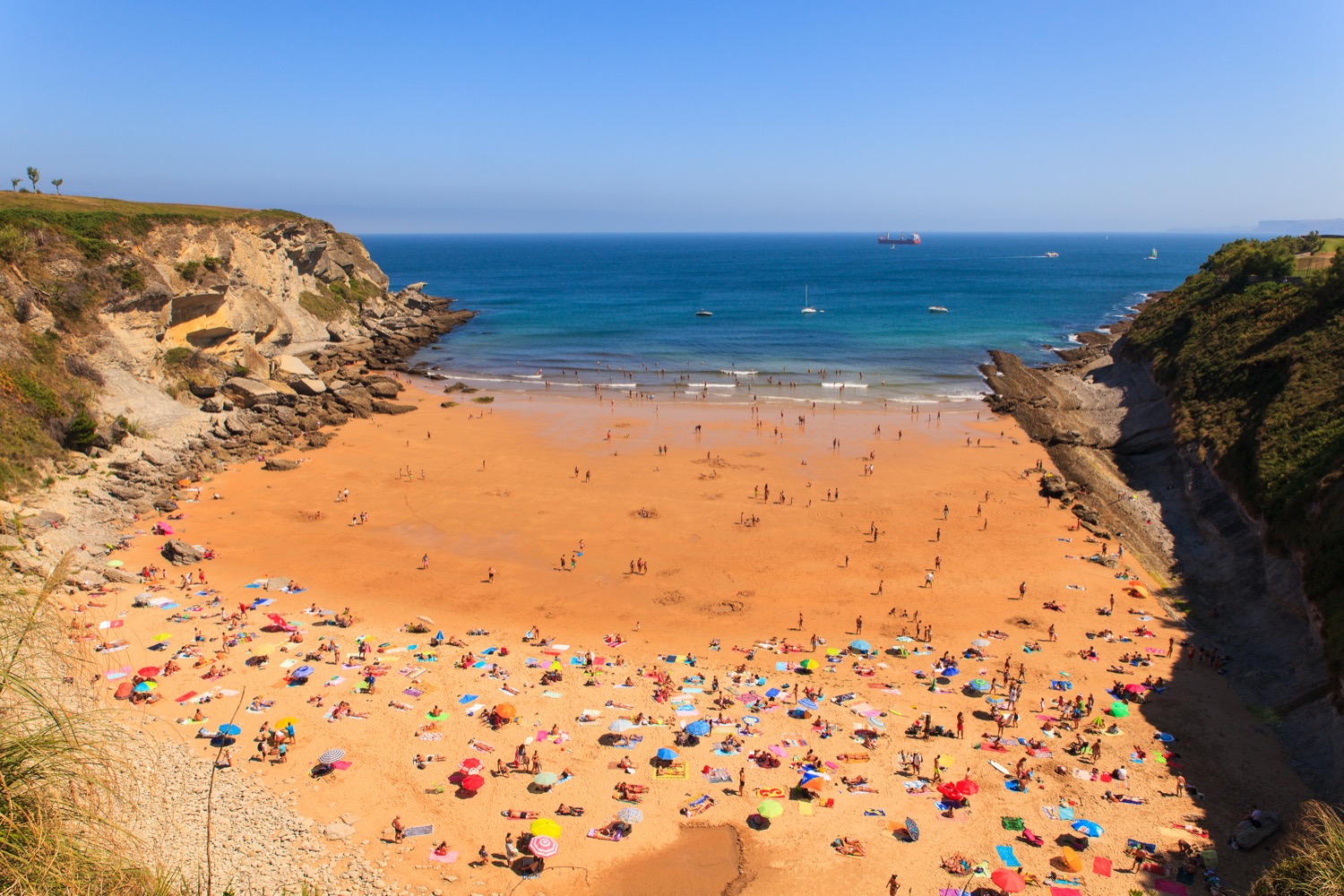 Playa de mataleñas vista desde arriba