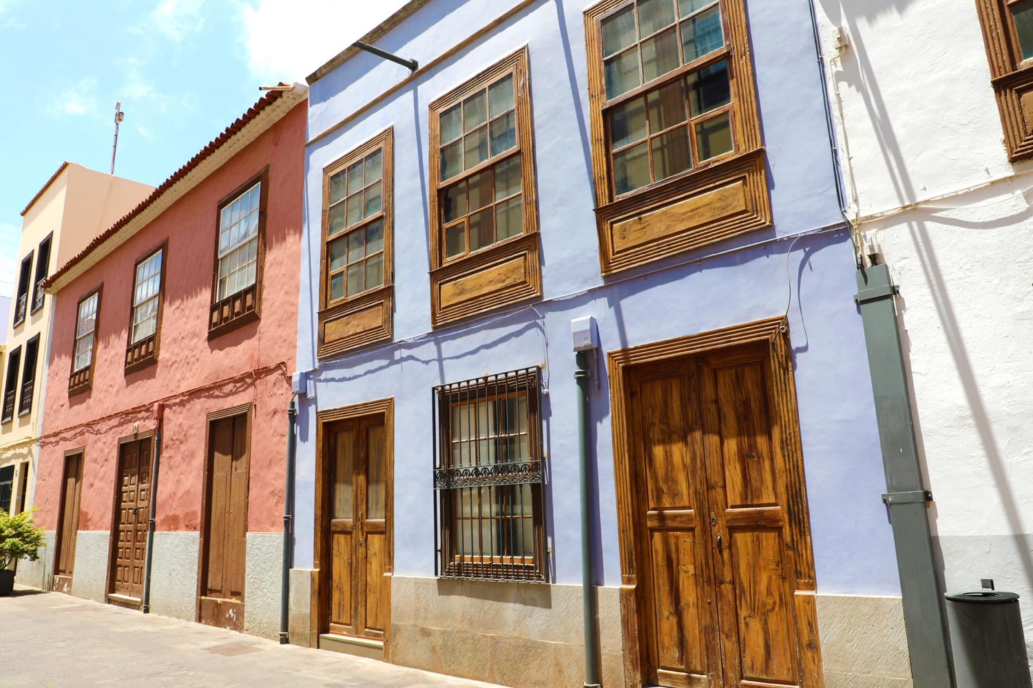 Casas pintorescas en San Cristobal de la Laguna