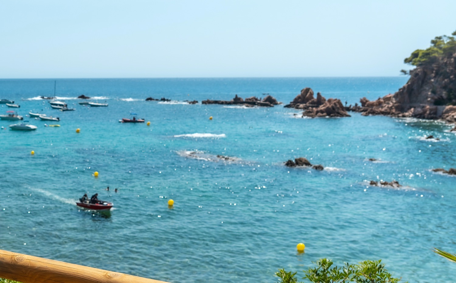 Vistas desde la entrada de cala canyet