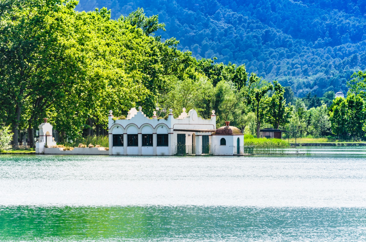 Vista del lago de Banyoles