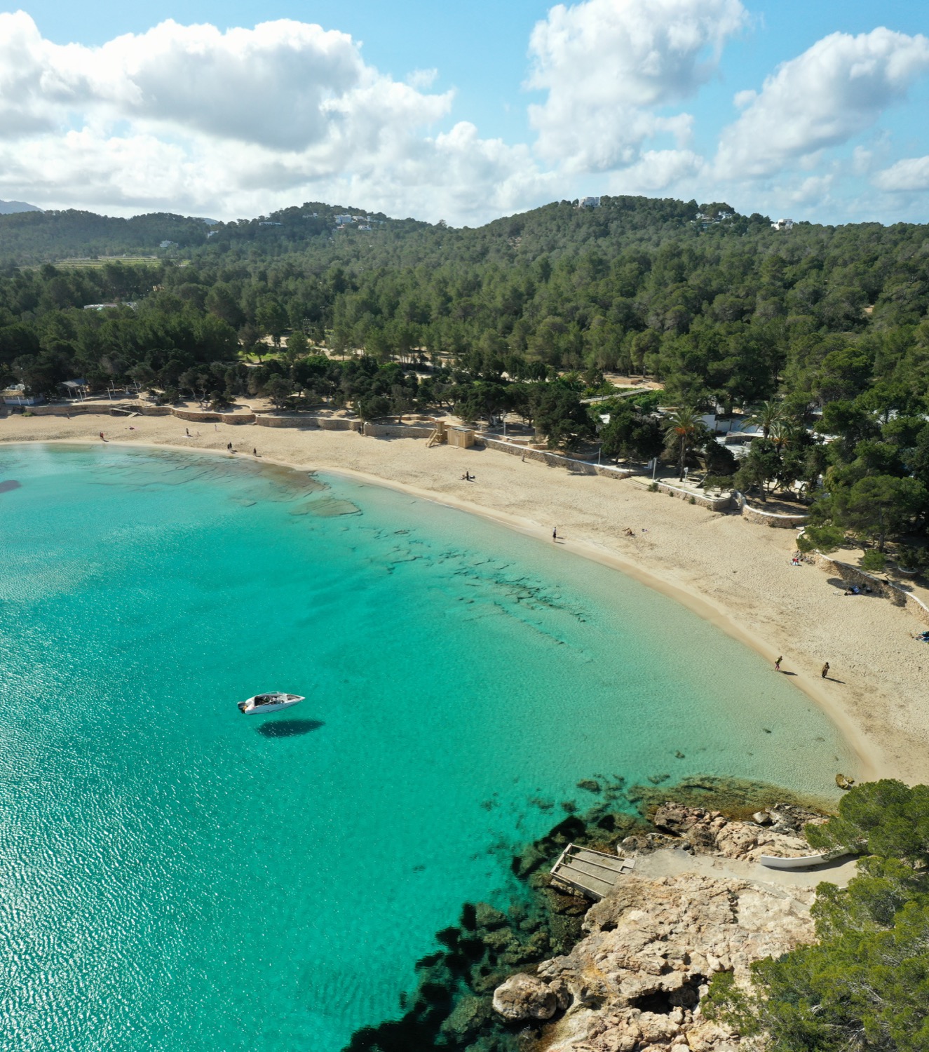 Vista aérea de Cala Bassa