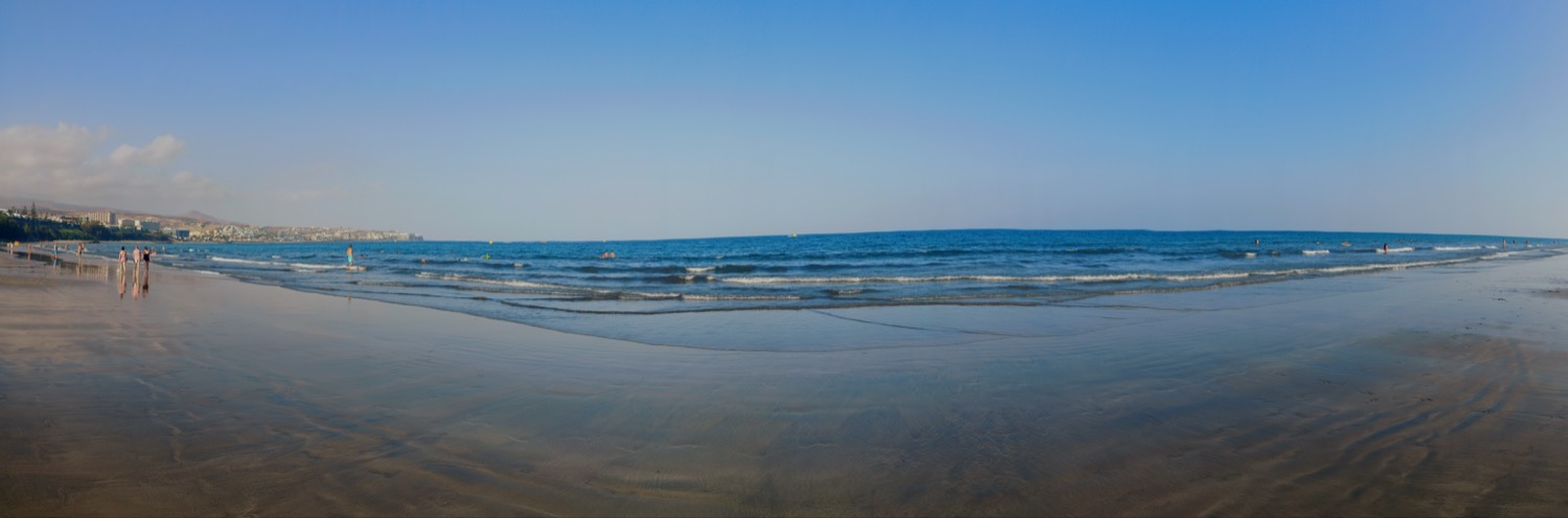 Orilla de la playa del Inglés