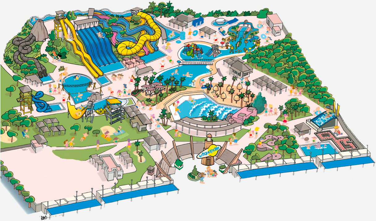 mapa aquopolis costa dorada