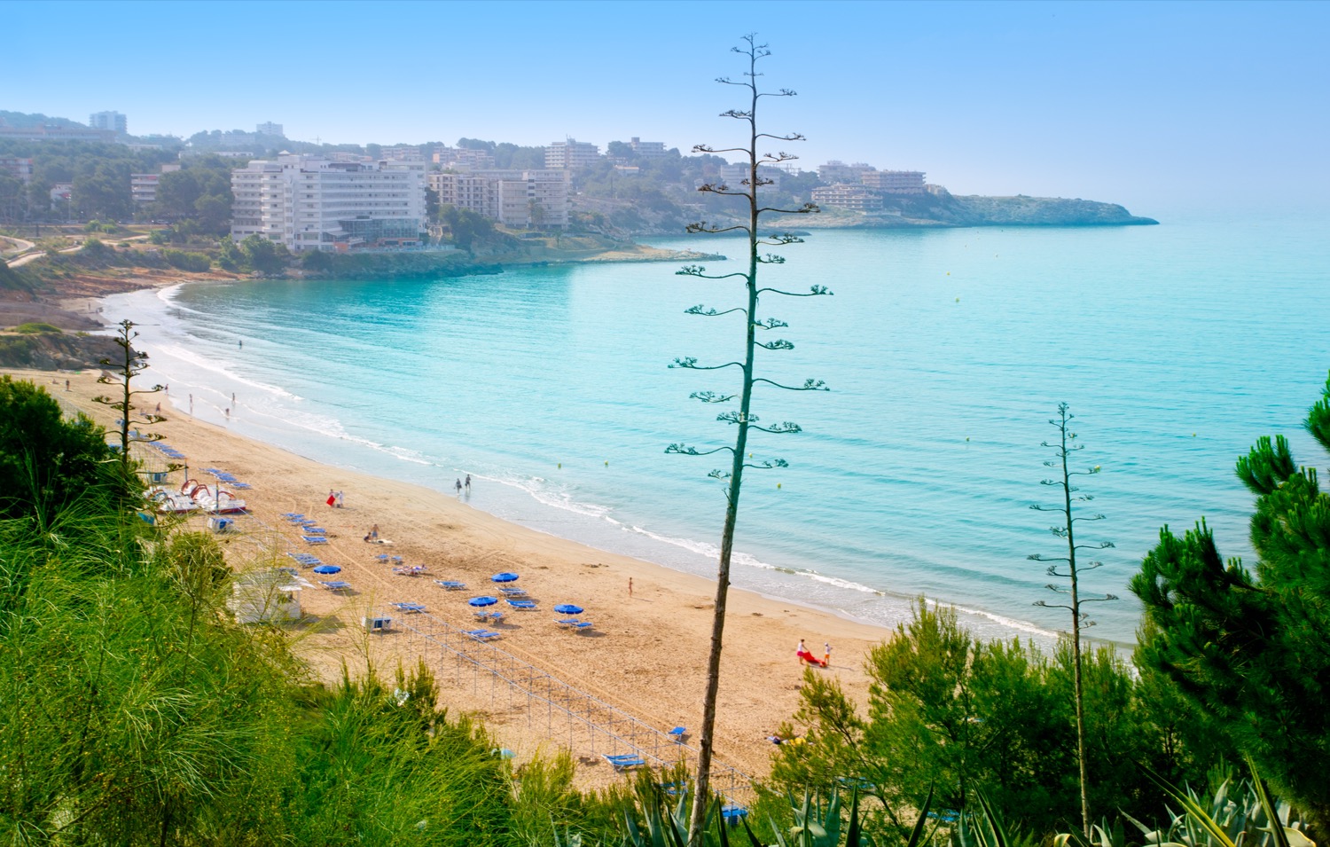 playa larga de salou