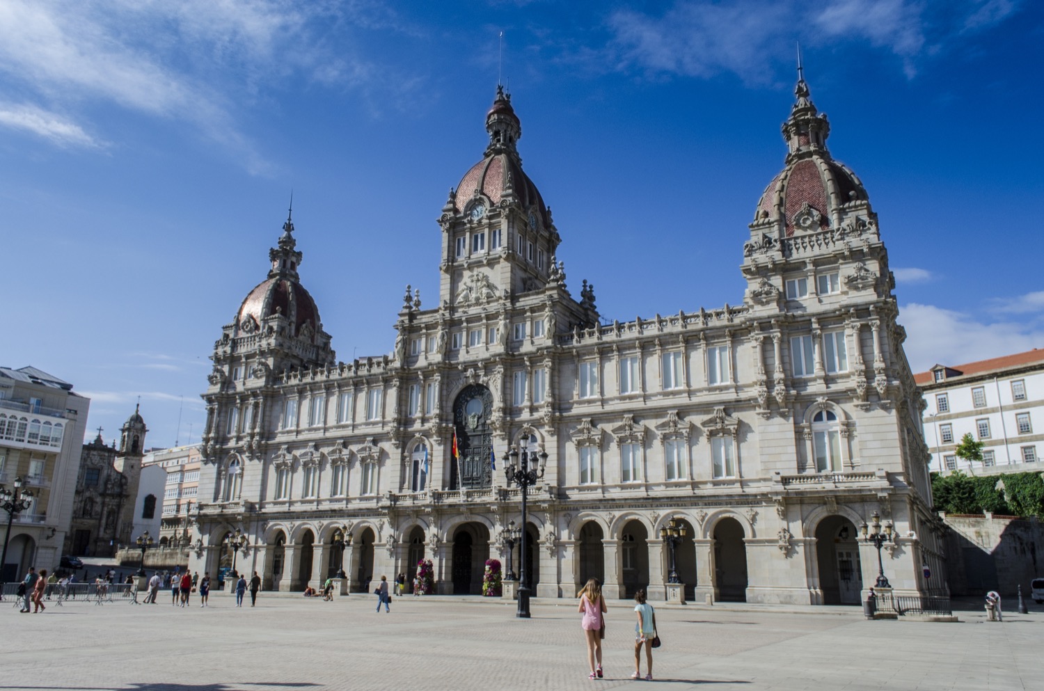 Ayuntamiento de A Coruña en la Plaza María Pita