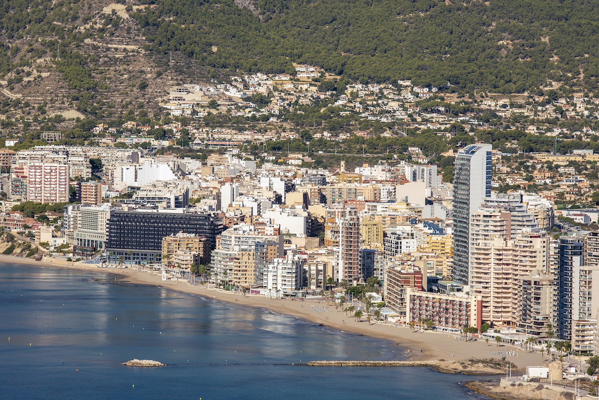 Edificios en la costa de calpe