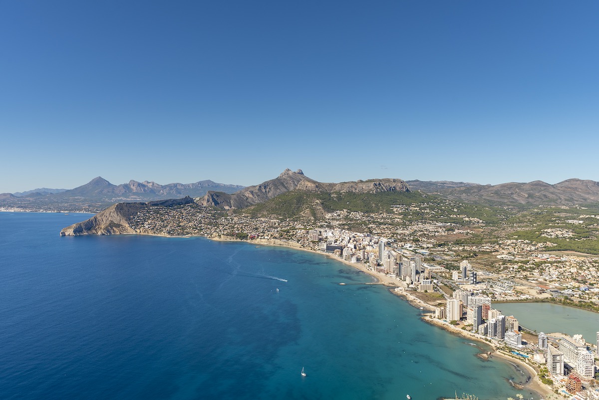 panorámica de calpe desde peñón de ifach