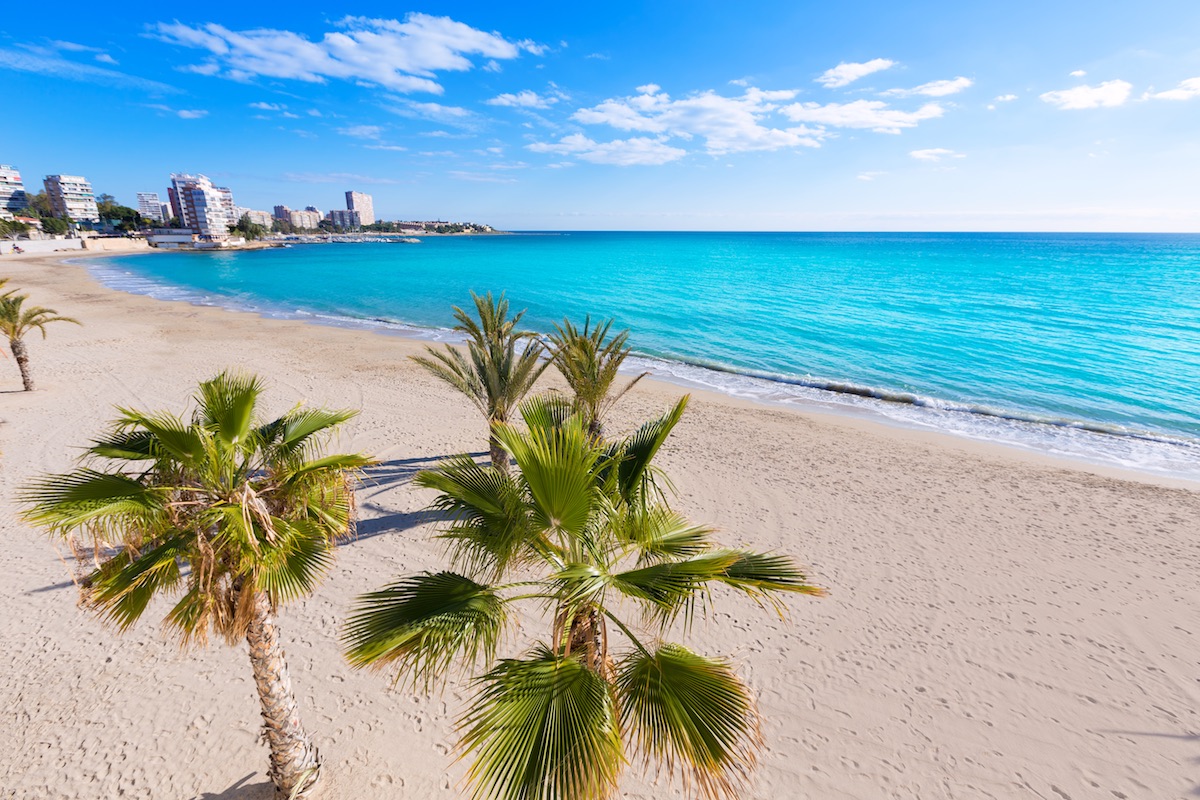 Playa albufereta en alicante