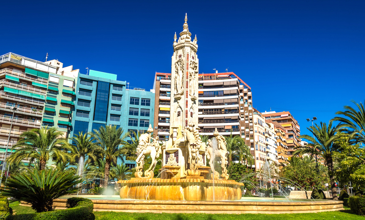 Plaza de Los luceros en Alicante