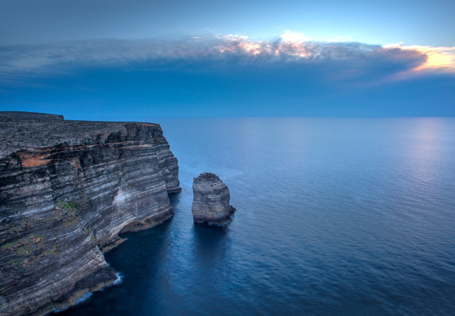 Acantilado en lampedusa