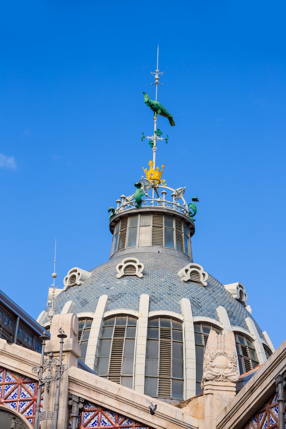 cupula exterior mercado central de valencia