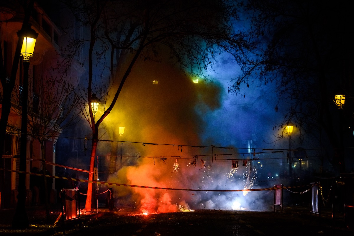 humo en las fallas