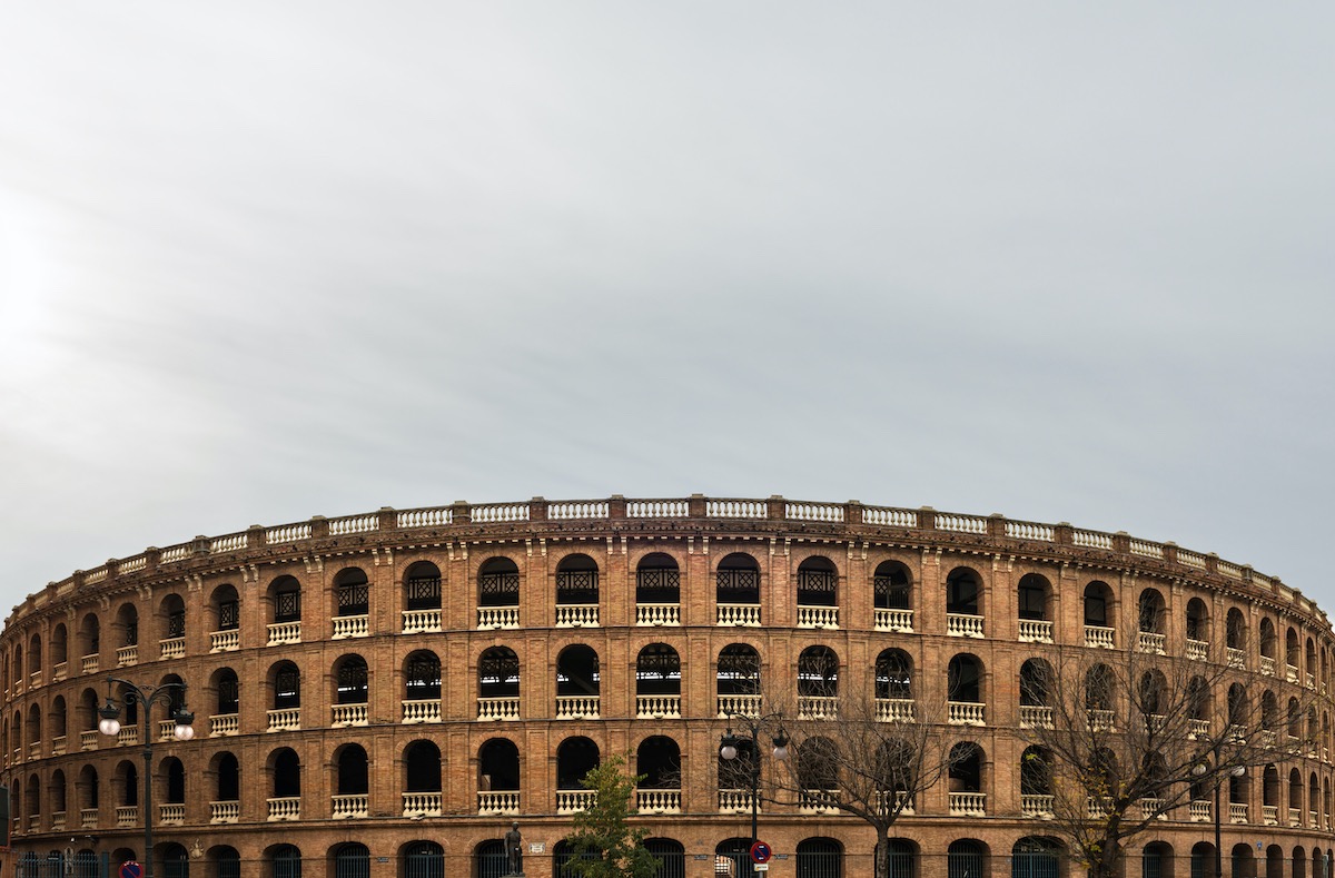 Panorámica de la plaza de toros de valencia