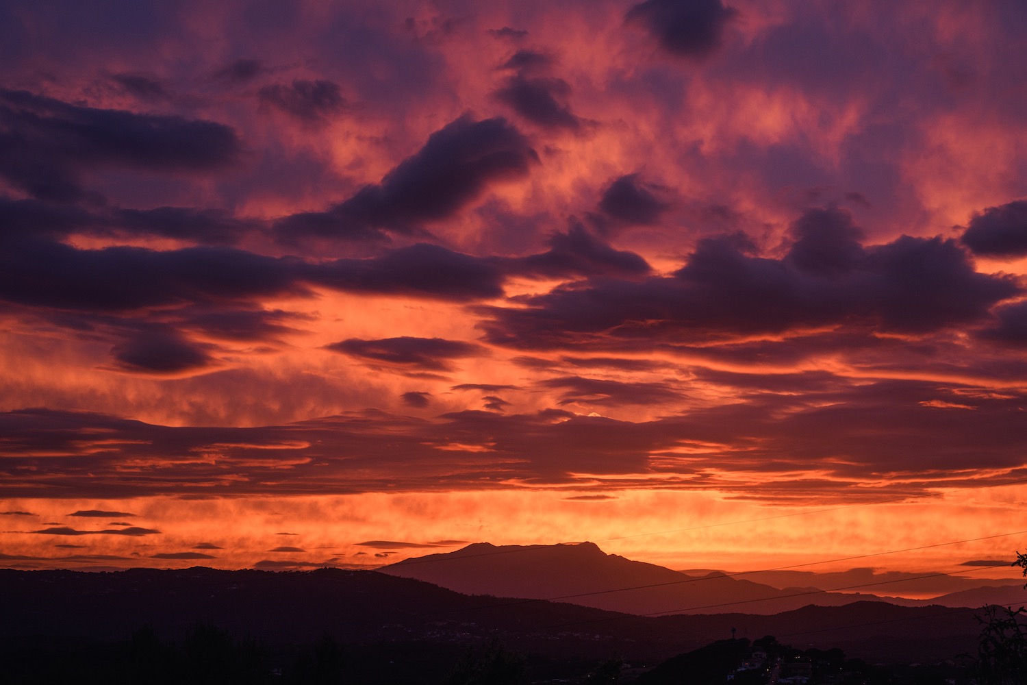 anochecer en montseny