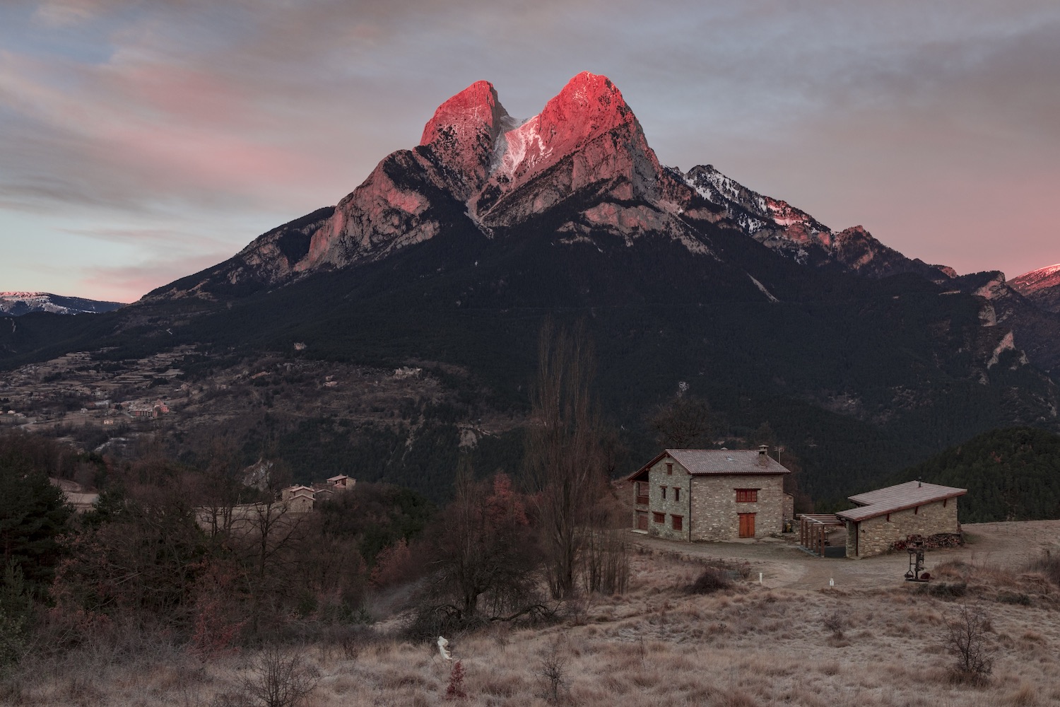 anochecer en pedraforca