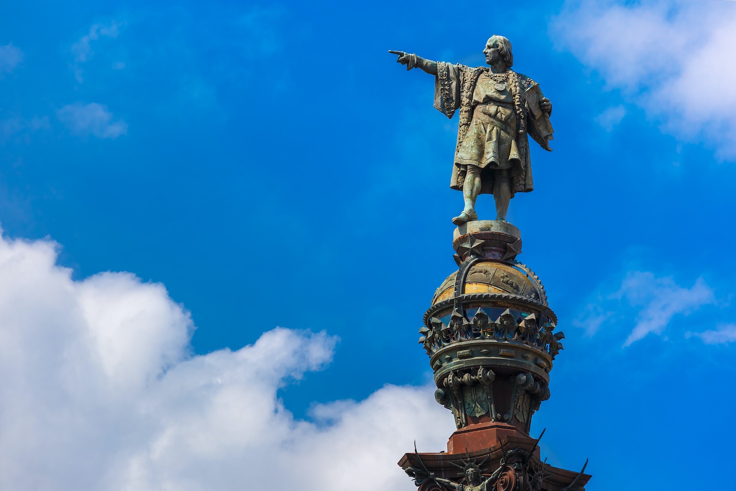 estatua de colon en barcelona