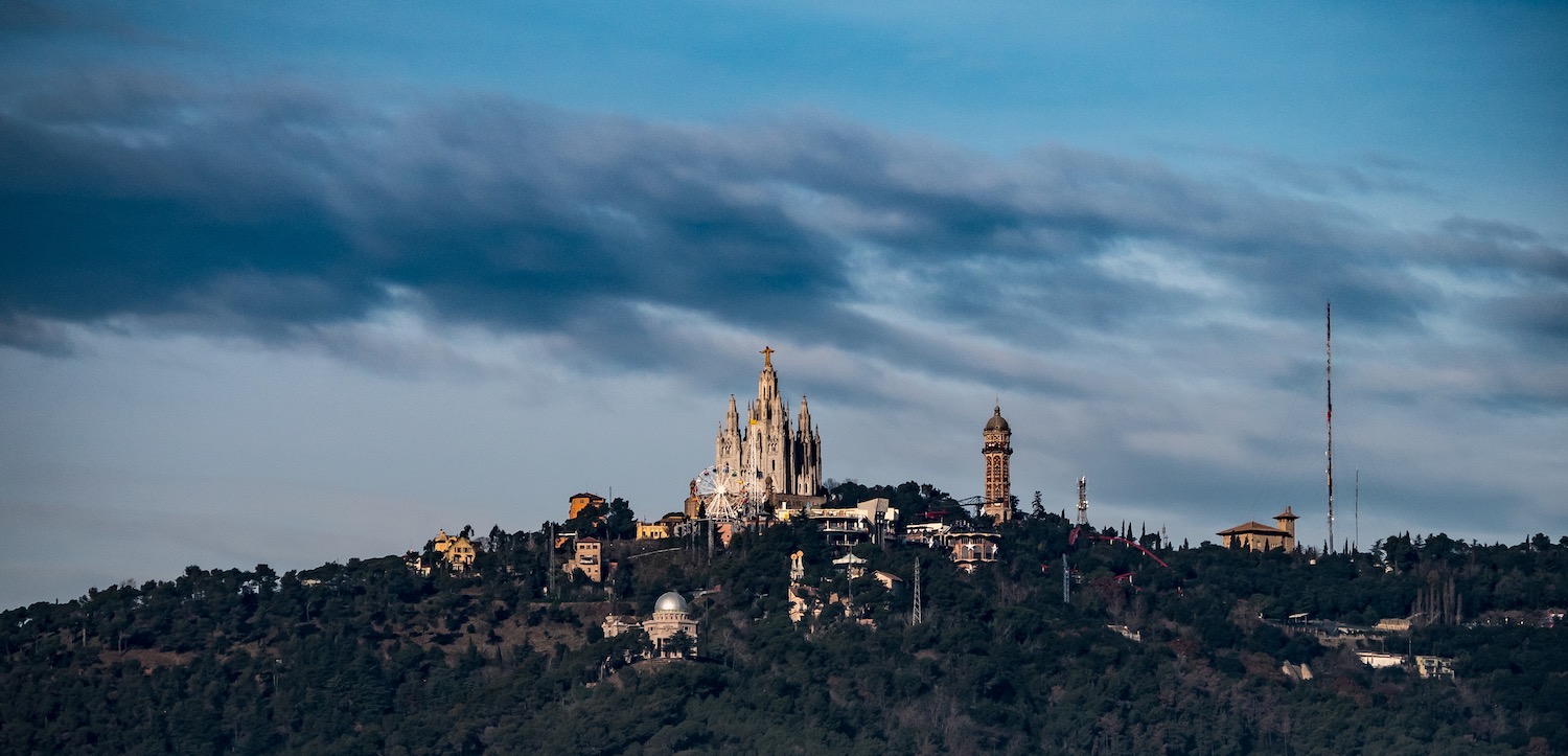 panoramica de monte tibidabo