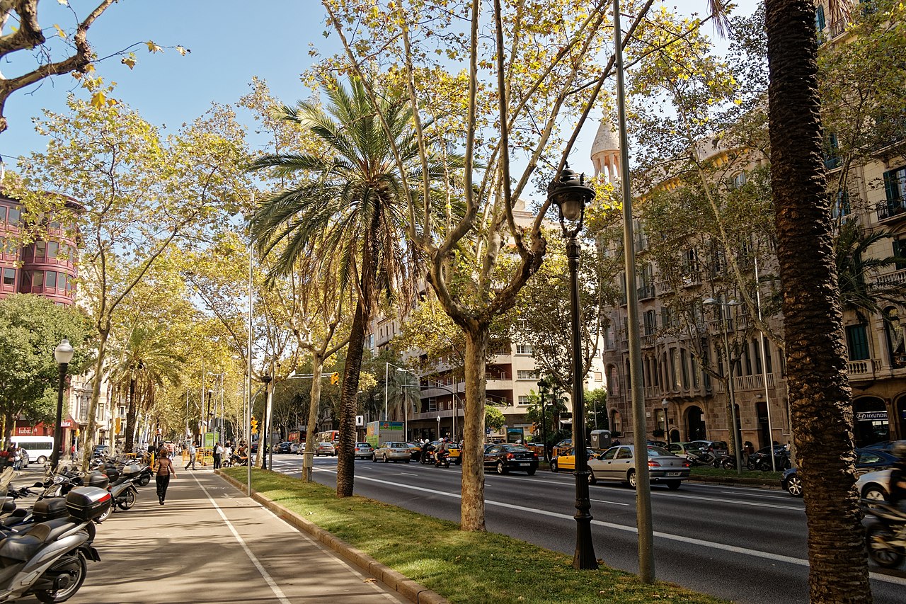 paseo en avenida diagonal