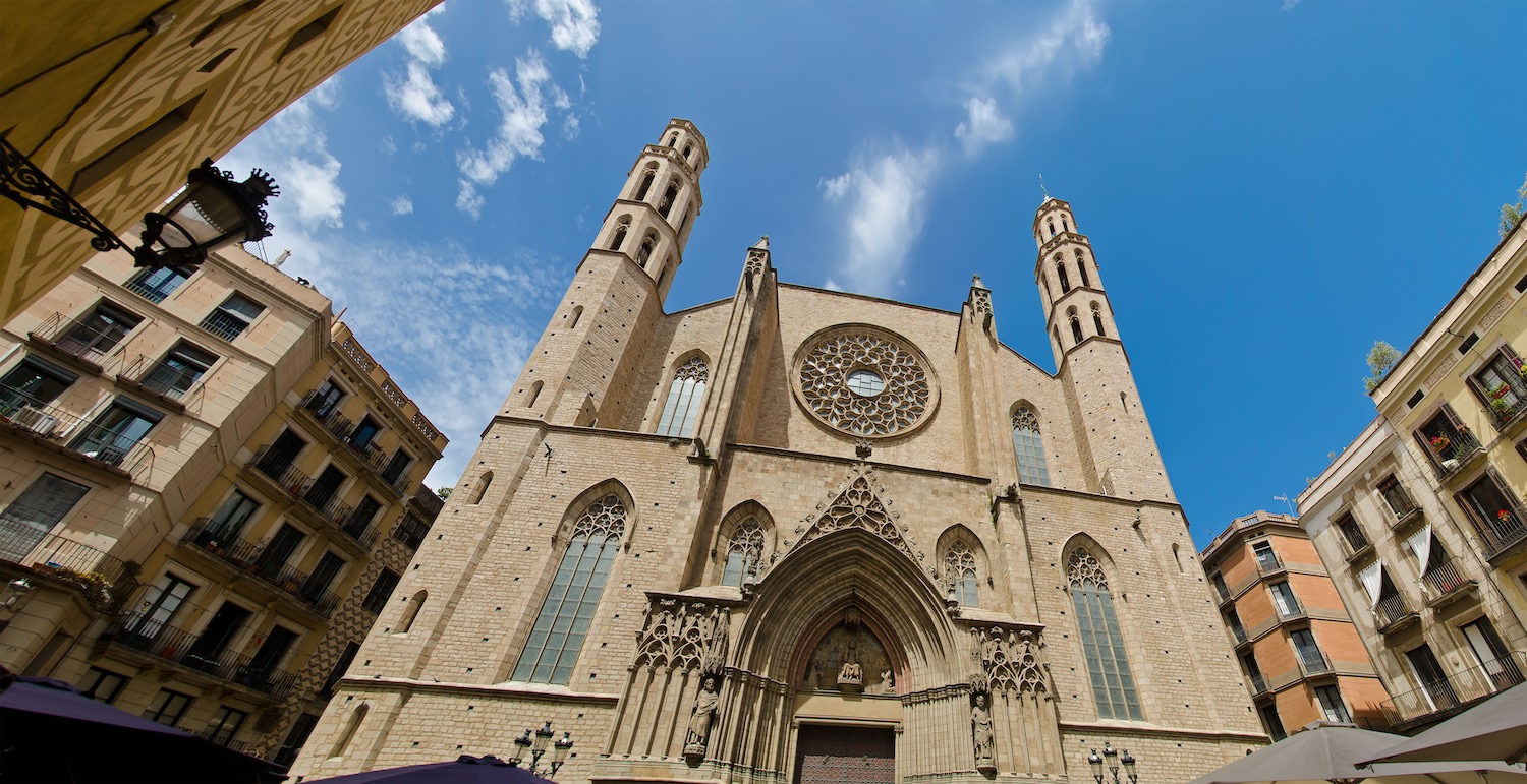 fachada santa maria del mar