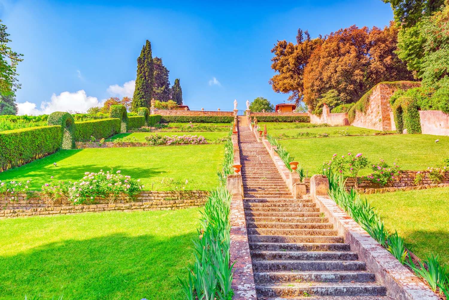 escaleras en Jardines di Boboli