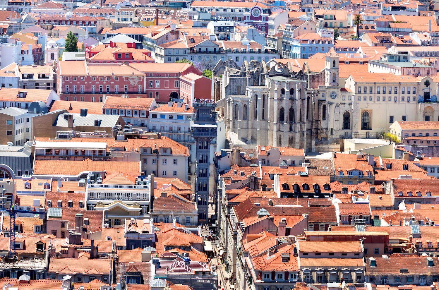 Vistas desde el elevador de santa justa