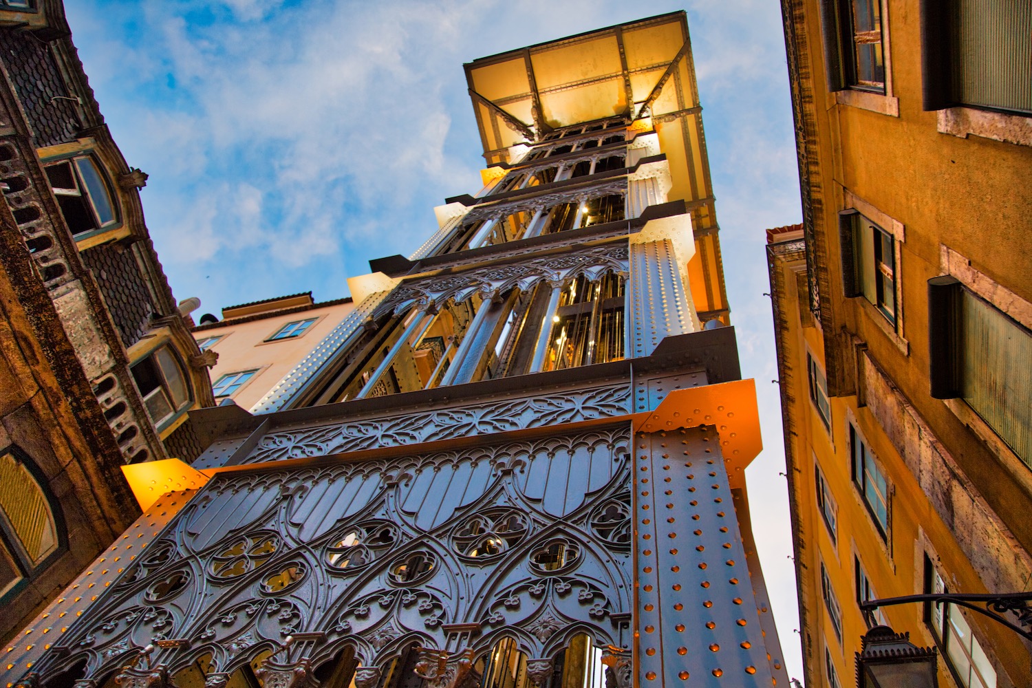 Elevador de Santa Justa en Lisboa