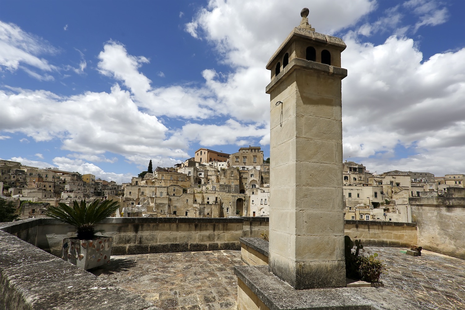 Vistas desde una torre de Matera