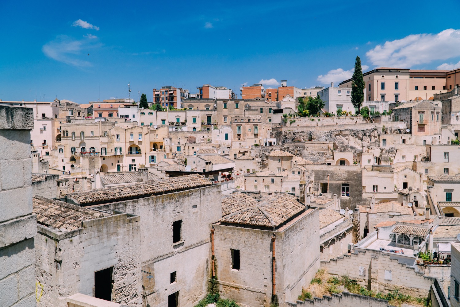 Ciudad de Matera en Italia