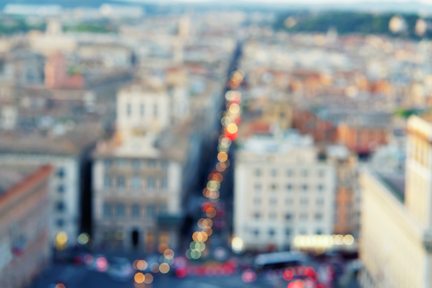 Via del Corso bokeh