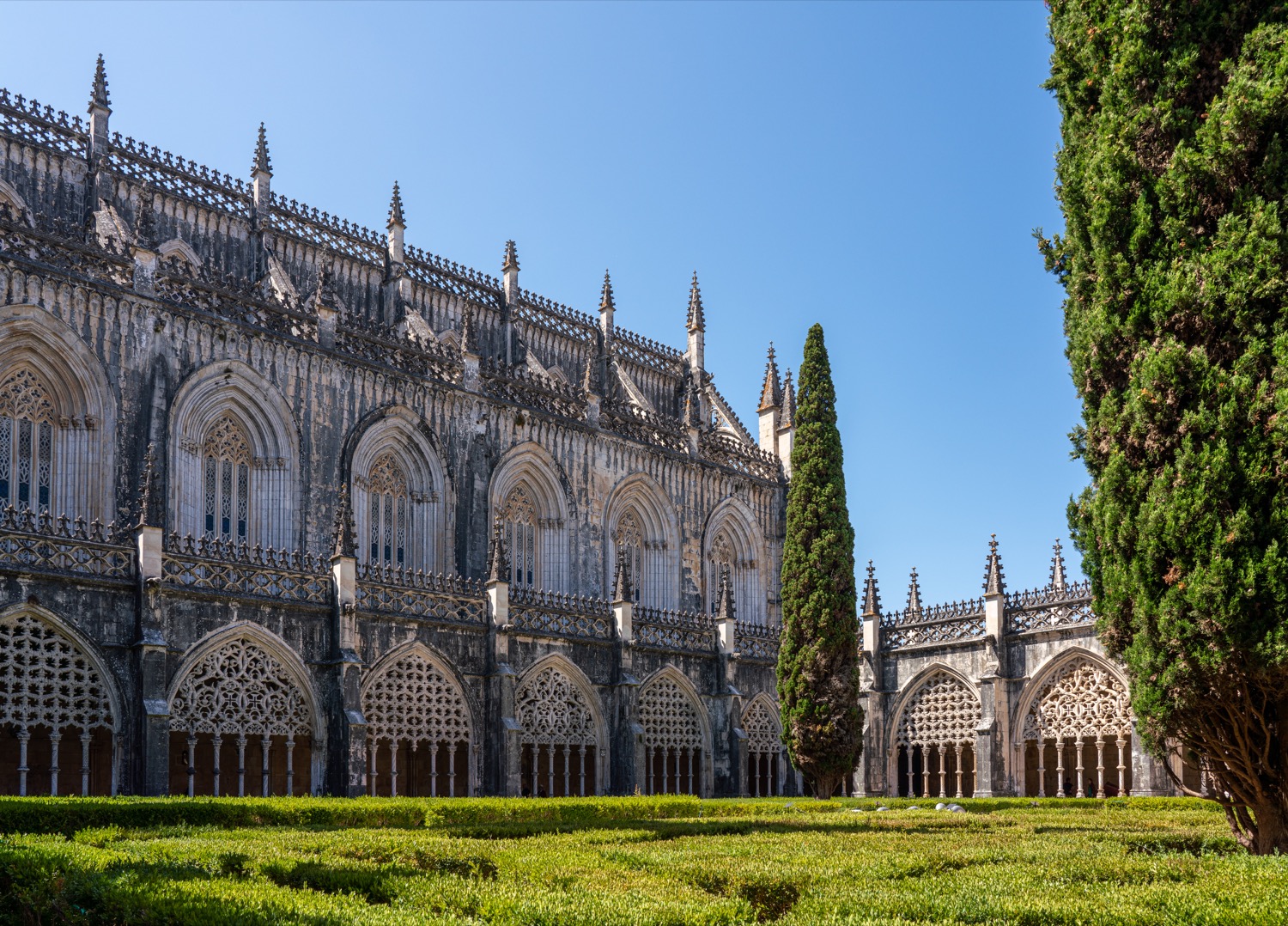 Jardines en el monasterio de batalha