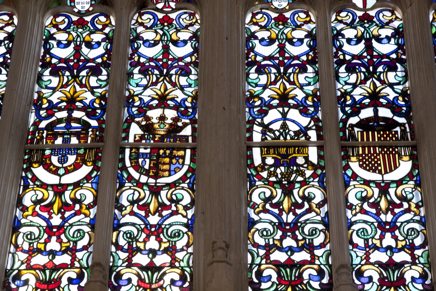 Vidrieras en el Monasterio de Batalha