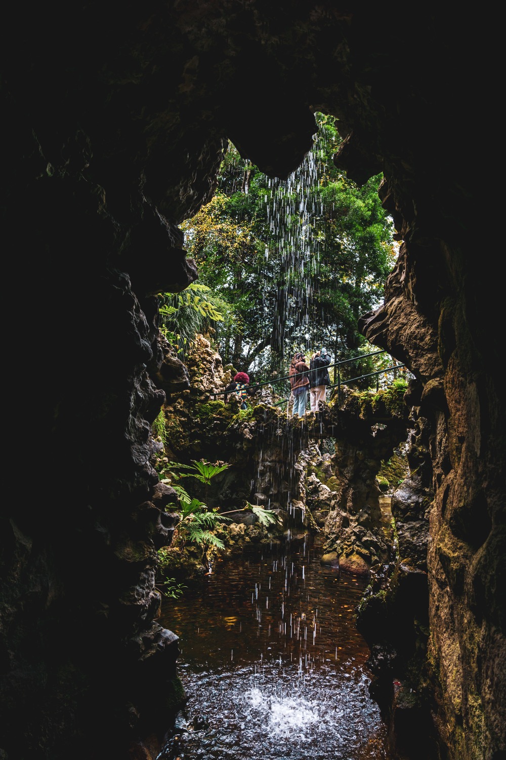 Cascada en Quinta da Regaleira