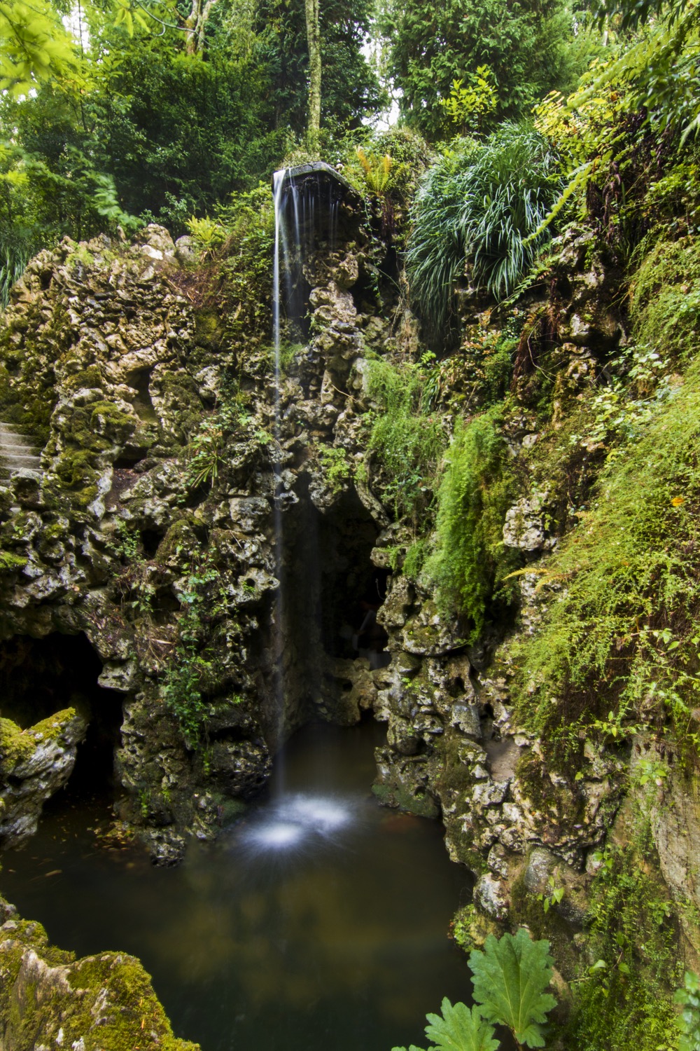 Cascada en Quinta Da Regaleira