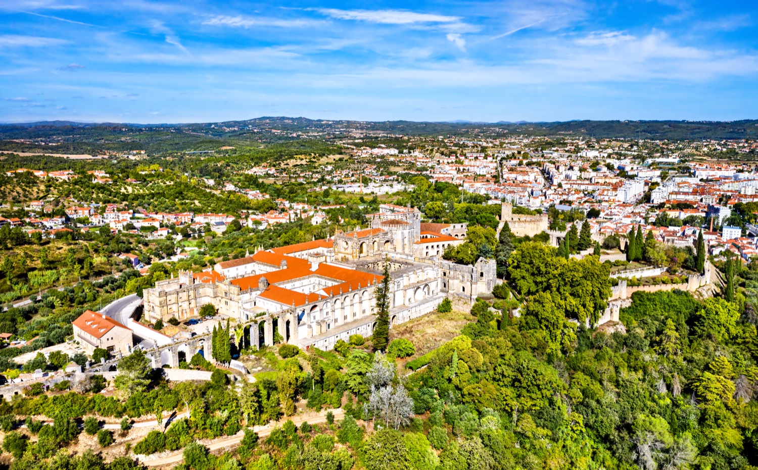 Vista del pueblo de Tomar