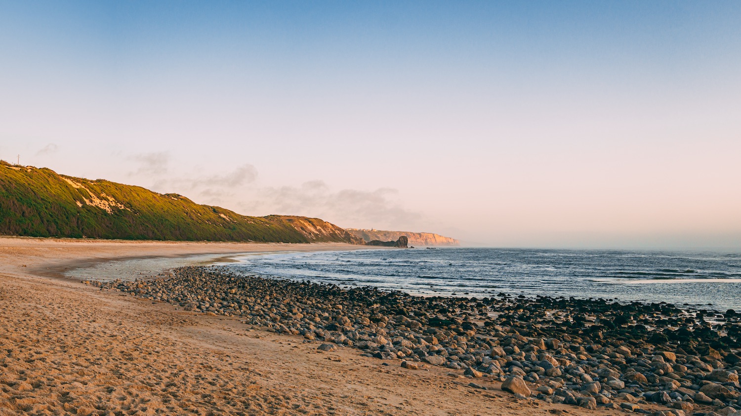 Playa de alcobaça en portugal