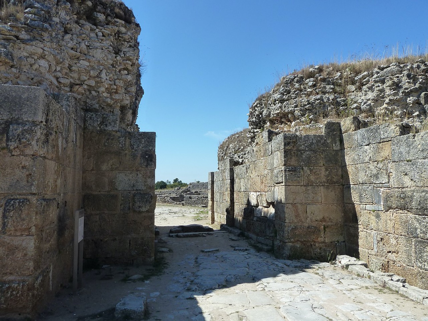 Calles de las ruinas de Conímbriga