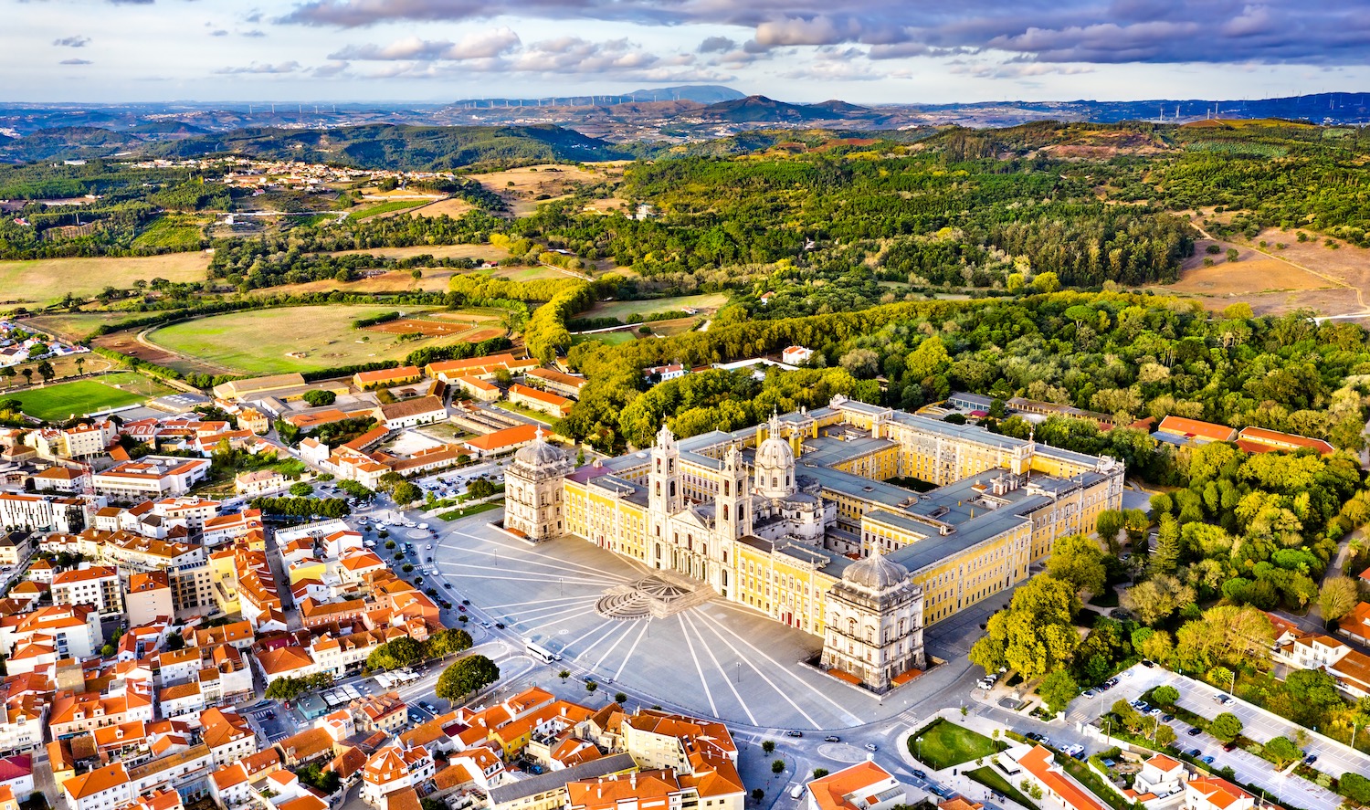 Vistas de Mafra desde el aire