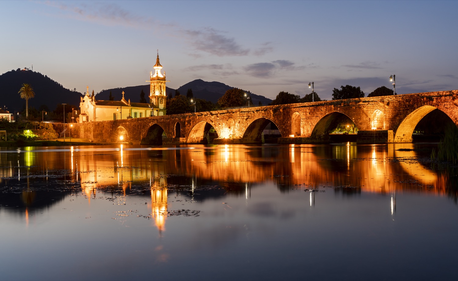 Ponte de Lima por la noche