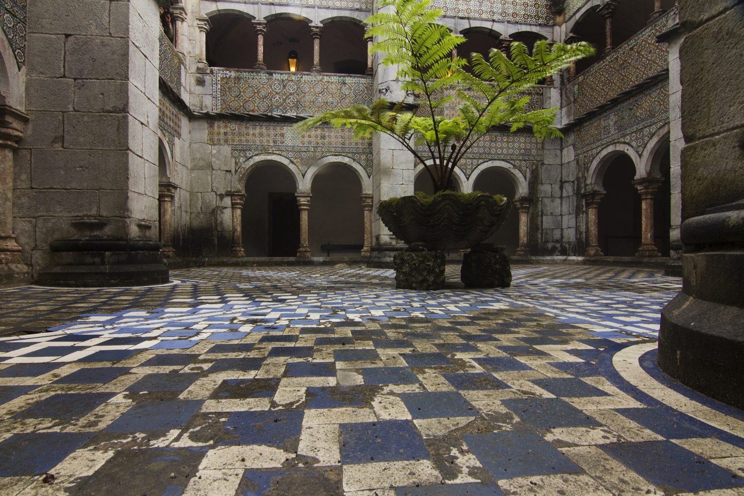 Interior del palacio da Pena en Sintra