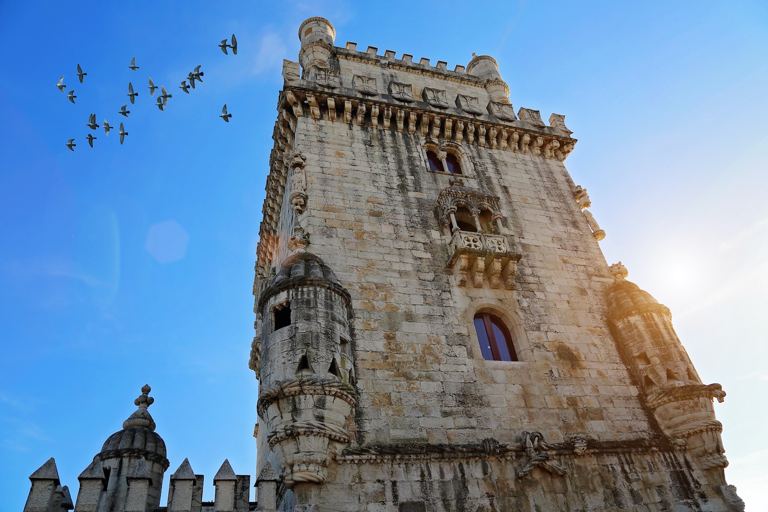 Torre de Belem vista desde abajo