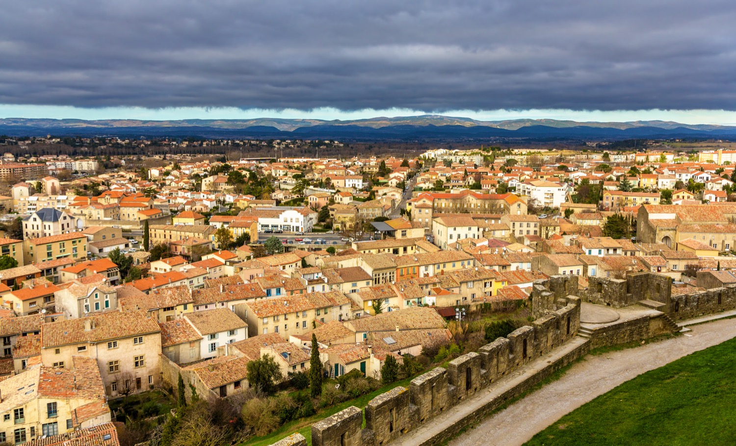 Vista panorámica de Carcassonne