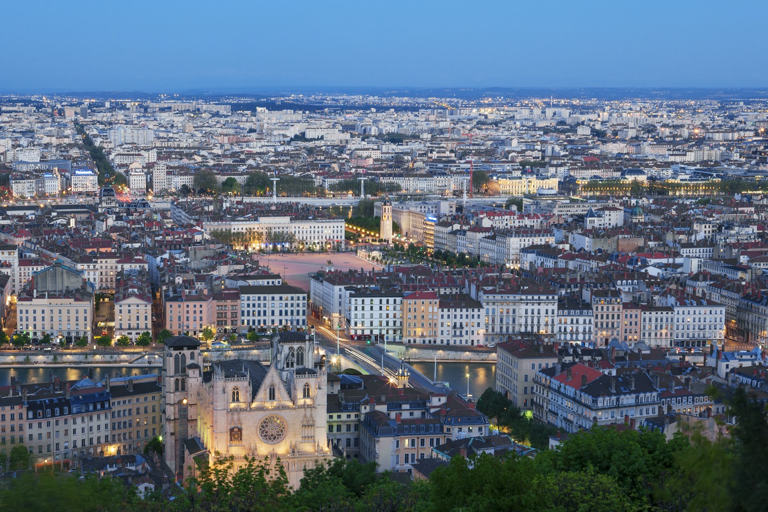 Fourvière de noche