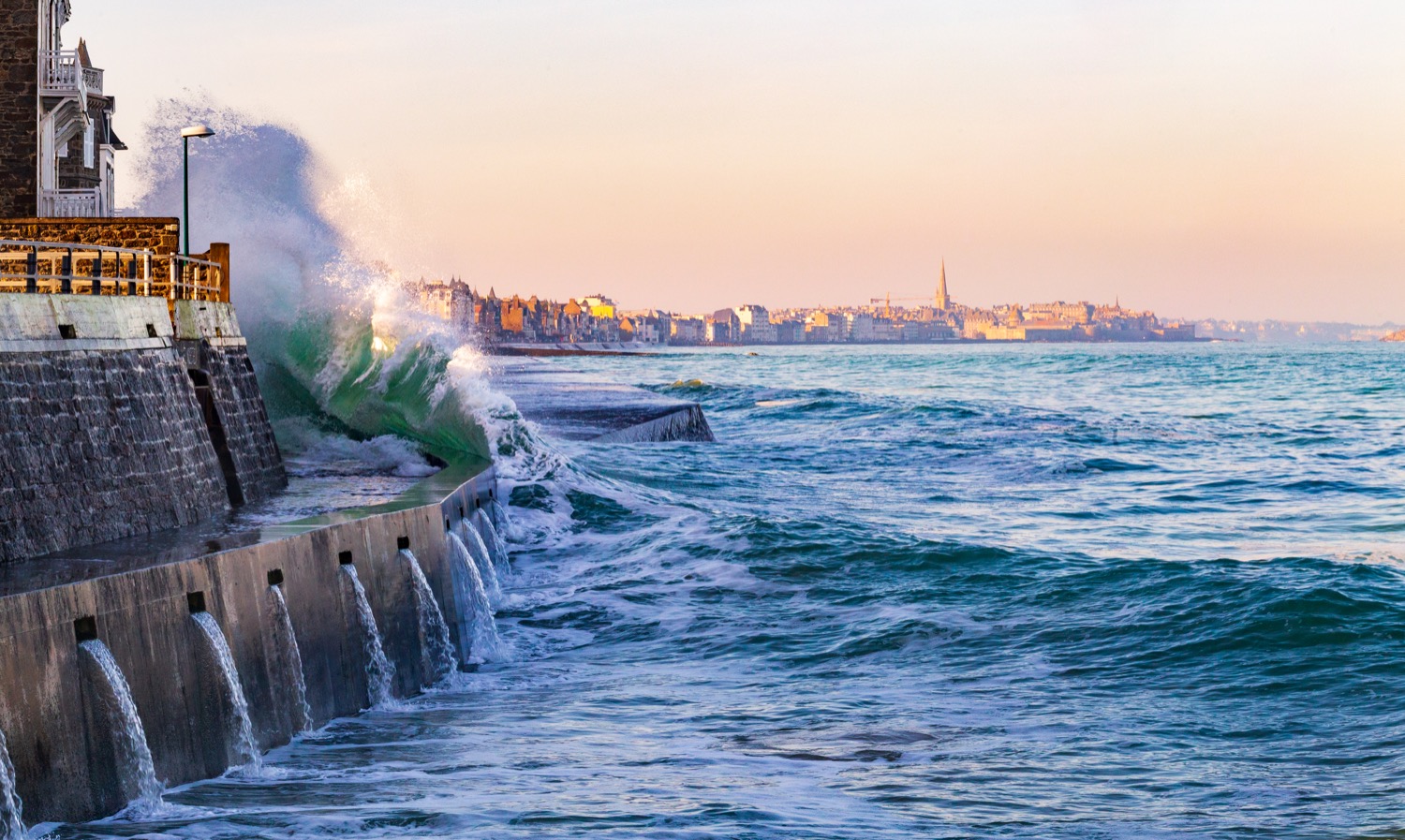 Marea alta en Saint Malo