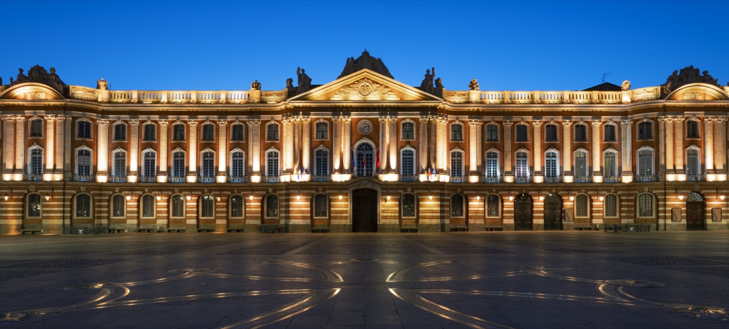 Plaza del capitolio en Toulouse
