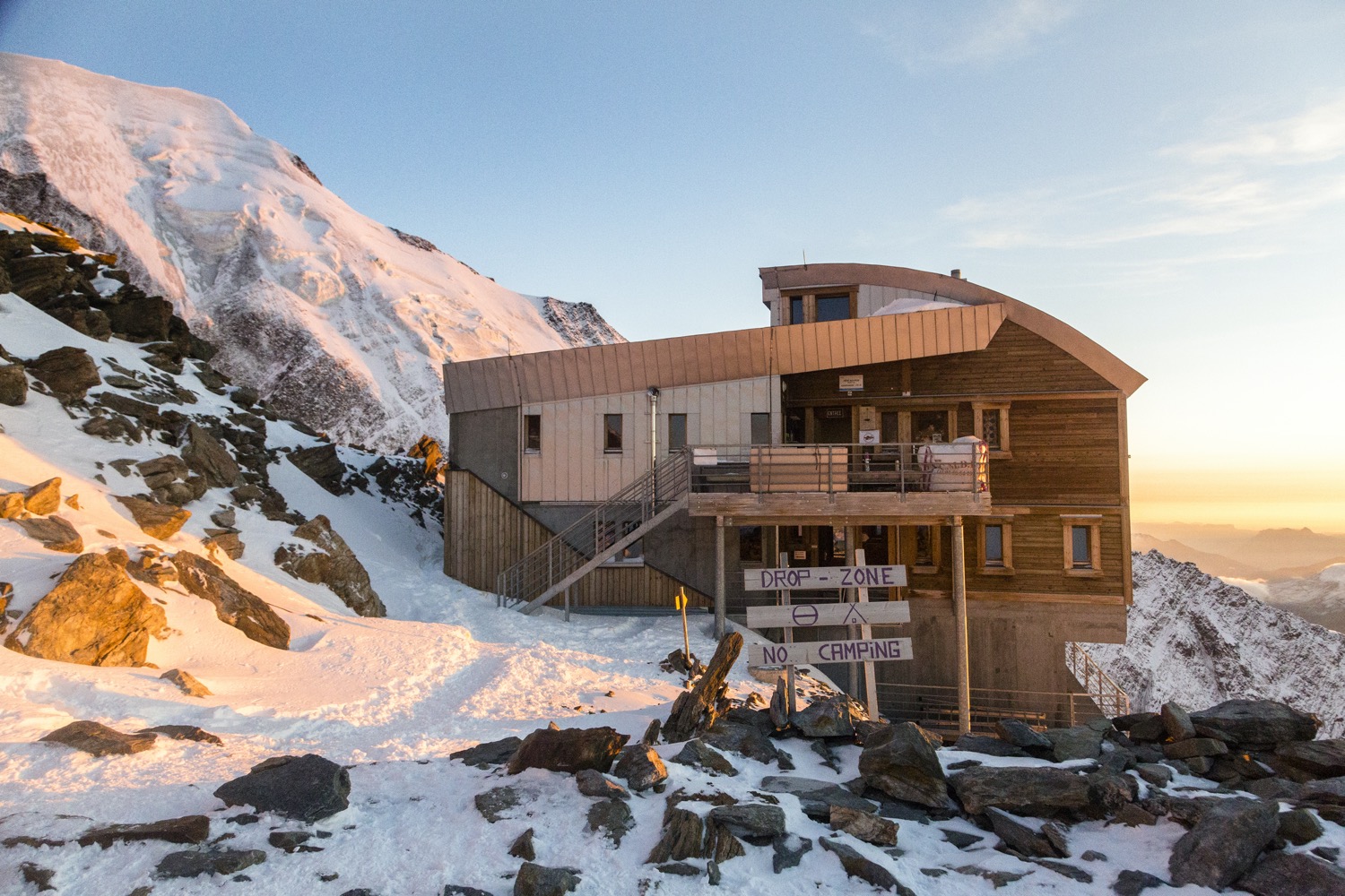 Refugio en los alpes franceses