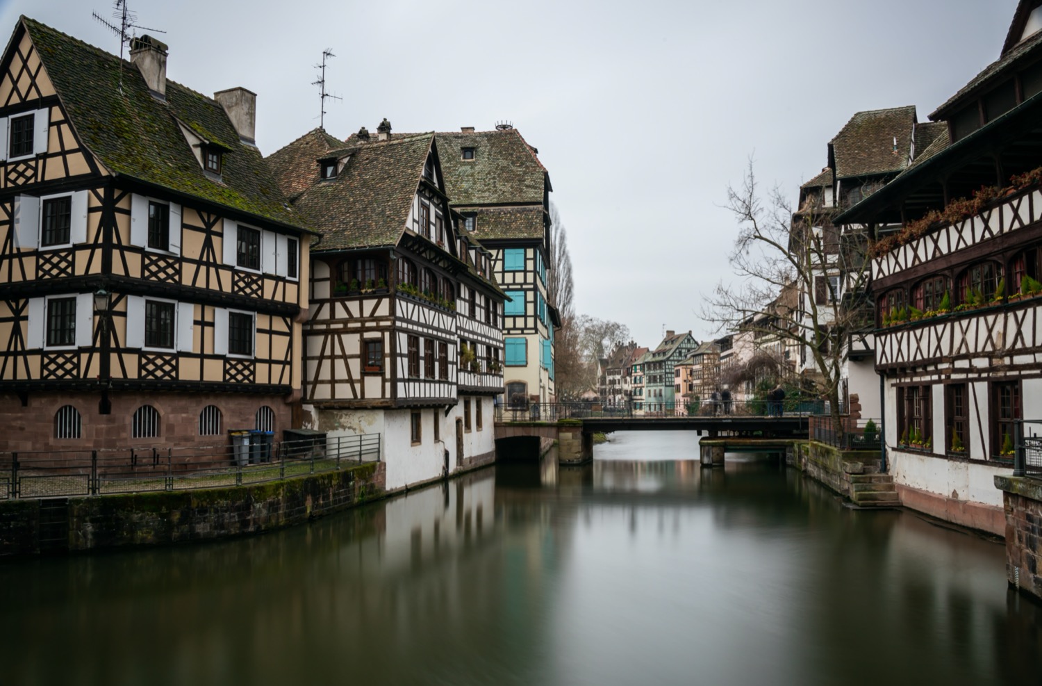 Edificios construidos en el canal de Estrasburgo