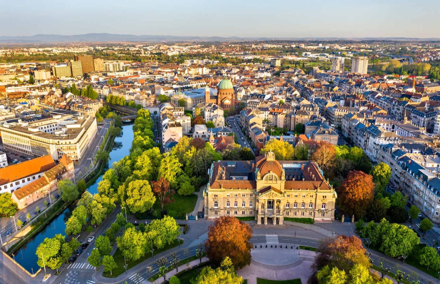 Vista aérea de Estrasburgo
